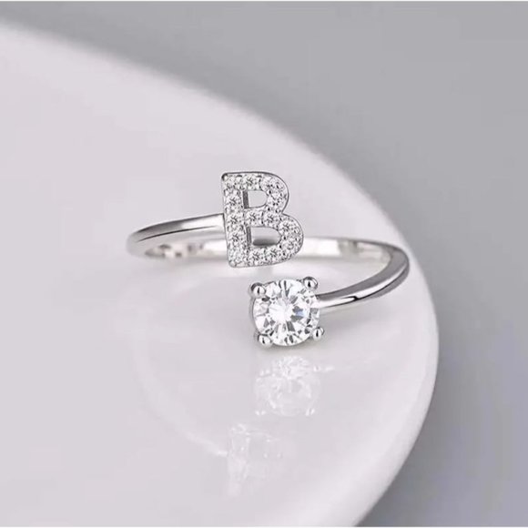 Initials Name Letter Ring - Picture 3 of 16